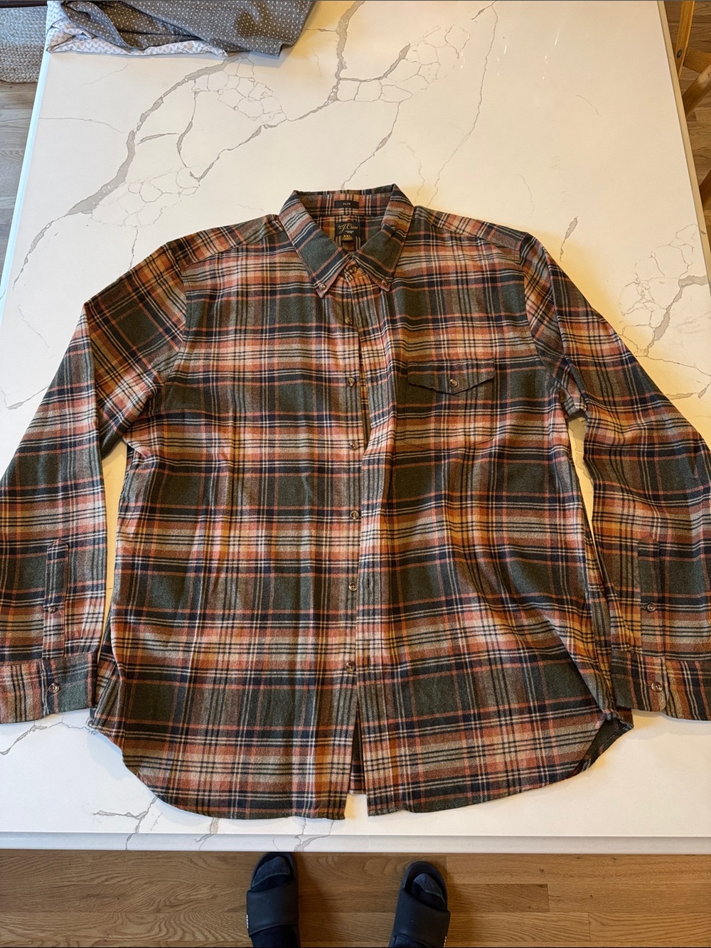 J. Crew Plaid Button-Down Shirt